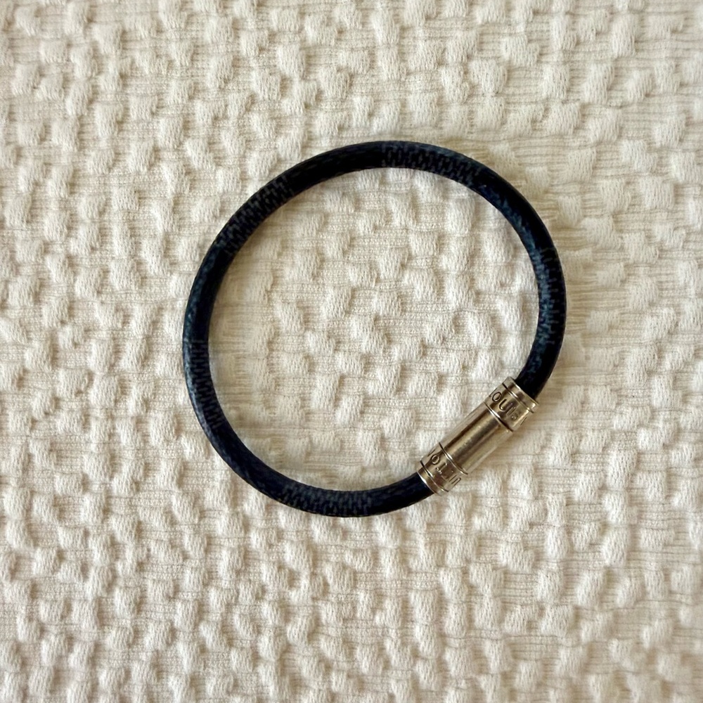 Louis Vuitton Black and Silver Bracelet - Picture 2 of 7